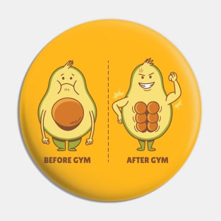 Avocado GyM Pin