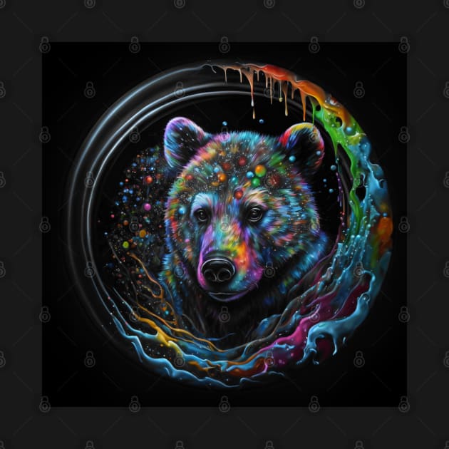 Rainbow Bear portrait by BloodRubyz