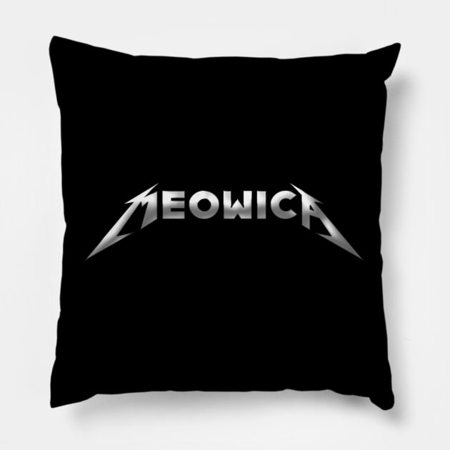 Meowica's Metal Pillow by KokaLoca