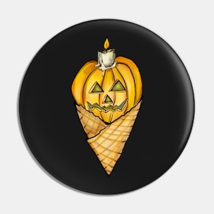 Pumpkin Cone Pin