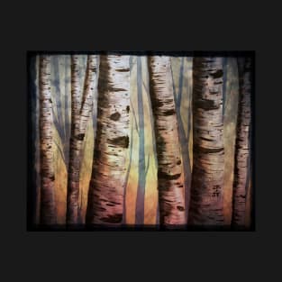 Colorful Birch Trees T-Shirt