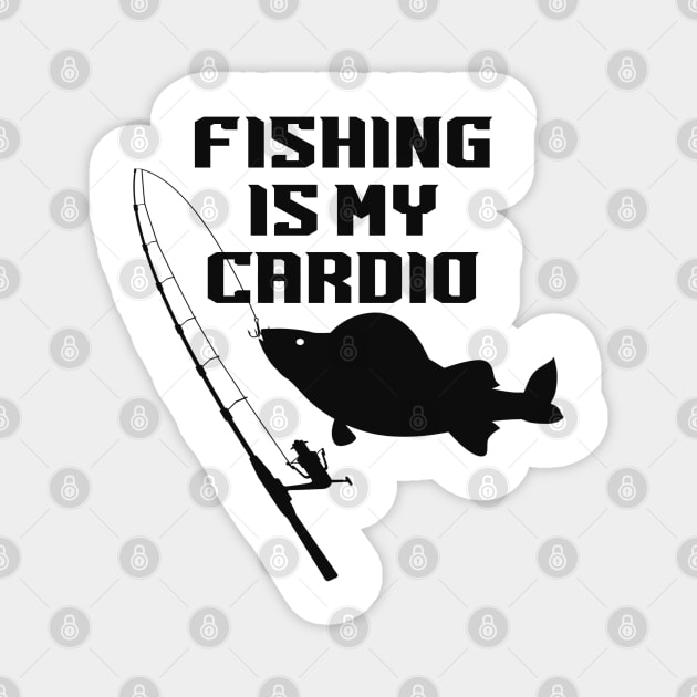 Fishing Is My Cardio - Fishing Lovers Magnet by Animal Specials