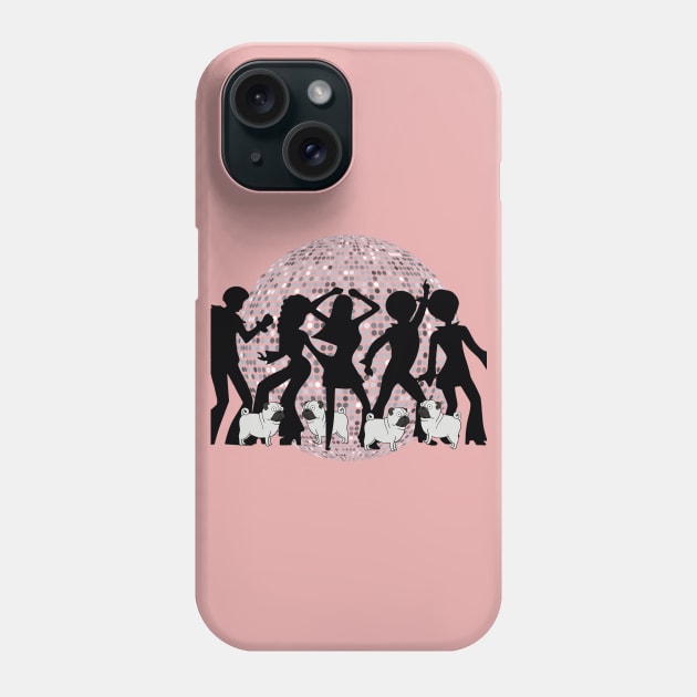 Disco Pugs Phone Case by SandraKC