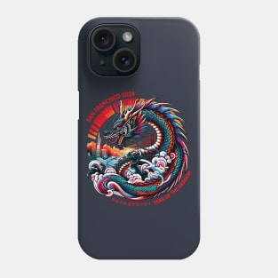 San Francisco Skyline Anime Dragon: Lunar New Year 2024 Phone Case