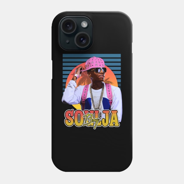 Retro Flyer Style Soulja Boy Hip hop Phone Case by Now and Forever