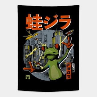 Godzilla-Frogzilla City Invasion Tapestry