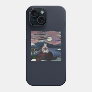 Ukyio-E Japanese Oil Painting Cat Neko Phone Case