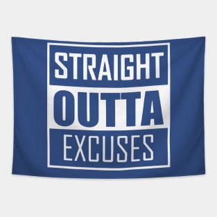 Straight Outta Excuses Romans Tapestry