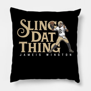 Jameis Winston Sling Dat Thing Pillow