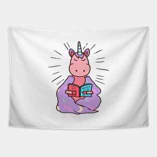 'Unicorn Book Lover' Cool Books Motivational Gift Tapestry