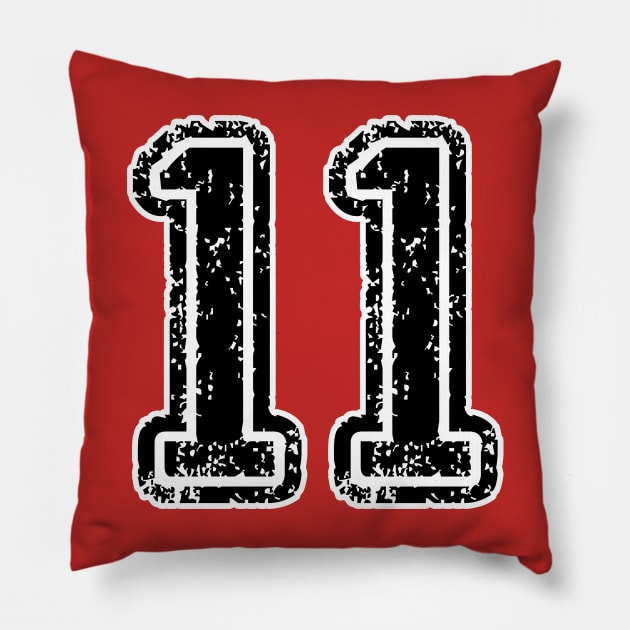 Lucky Number Eleven Pillow by Scar