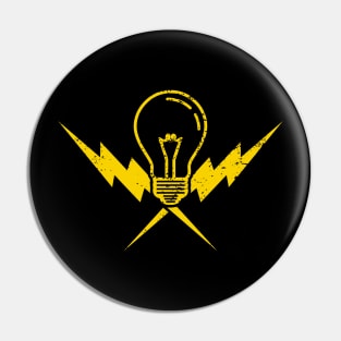 Cool Electrician Lightbulb Power Gift Pin
