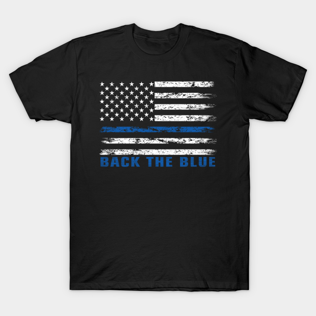 Back The Blue Thin Blue line American Flag police support - Back The ...