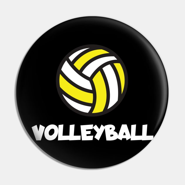 Volleyball Pin by maxcode