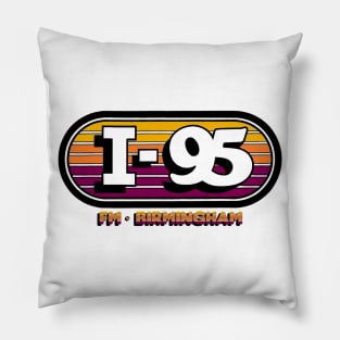 I-95 RETRO RADIO STATION BIRMINGHAM ALABAMA Pillow