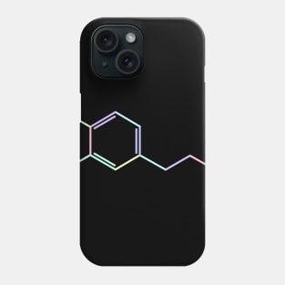 Dopamine Kawaii Pastel Rainbow Molecule Phone Case