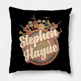 Music Tour Vintage Retro // Stephen Hague Pillow