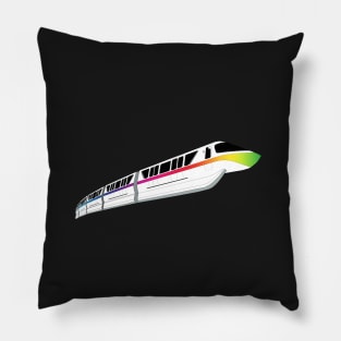 Rainbow Monorail Pillow