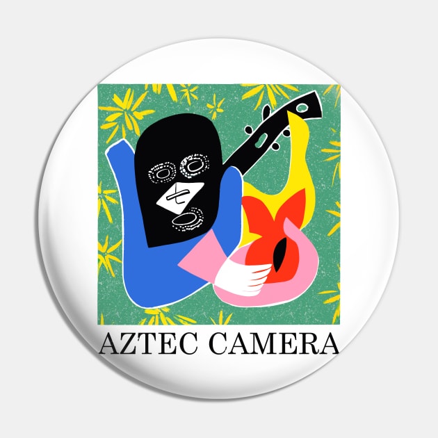 Aztec Camera • Original Fan Tribute Design Pin by unknown_pleasures