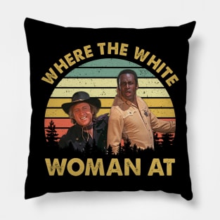 Vintage Where The White Women At Blazing Movie Pillow