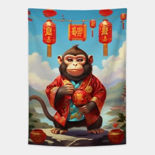 KUNG HEI FAT CHOI – THE MONKEY Tapestry