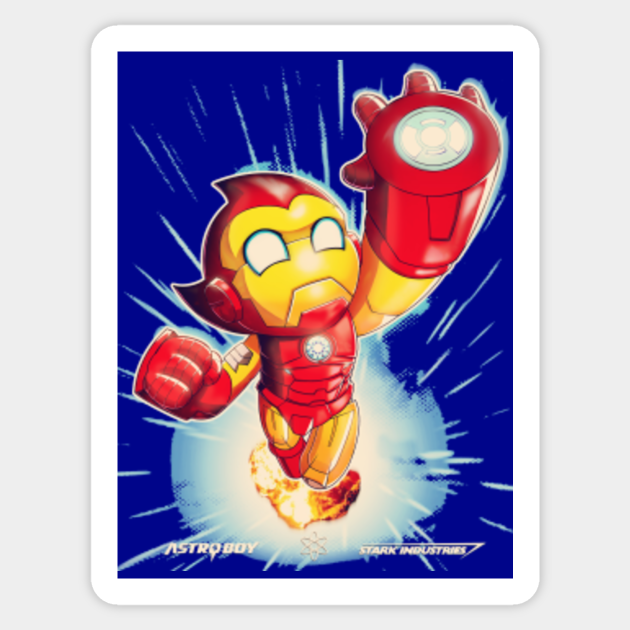 Starks Astroboy - Iron Man - Sticker