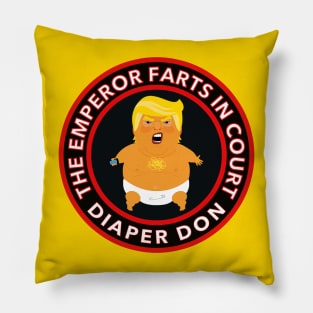 odor in the court - trump farts in court Pillow