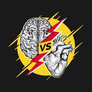 brain pitted against a heart T-Shirt