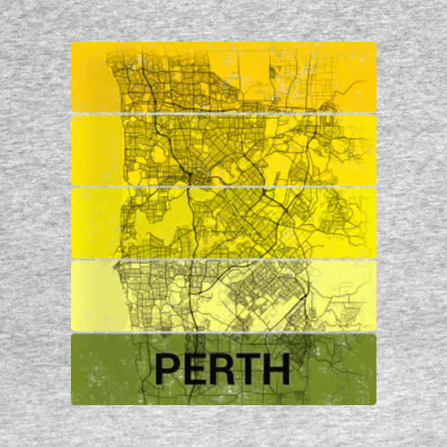 Perth Australia Western Australia City Map Perth T Shirt Teepublic