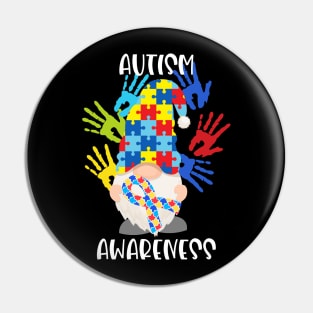 Gnome Puzzle Autism Awereness Pin