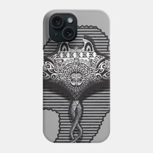 ZS AD Tribal Inspired V2.0.2.3  Stingray Mono. Phone Case