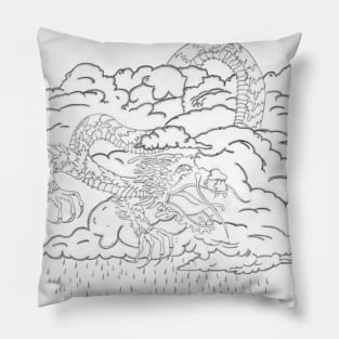 Rain Dragon Pillow