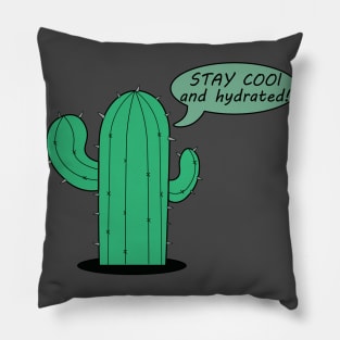 Cacti stay cool and hydrated minimalist Pillow