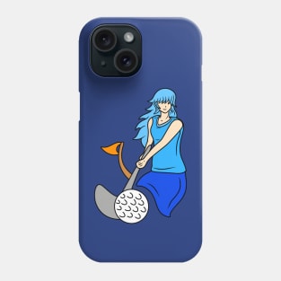 Golf player woman Phone Case