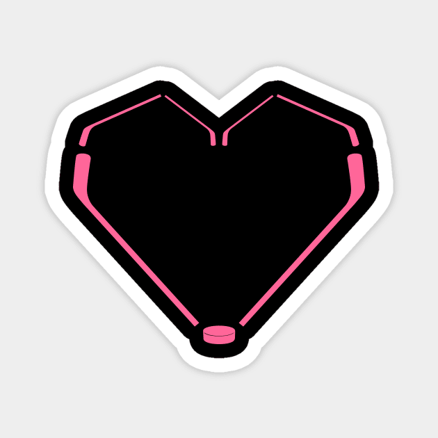 Hockey Heart Magnet by miniBOB