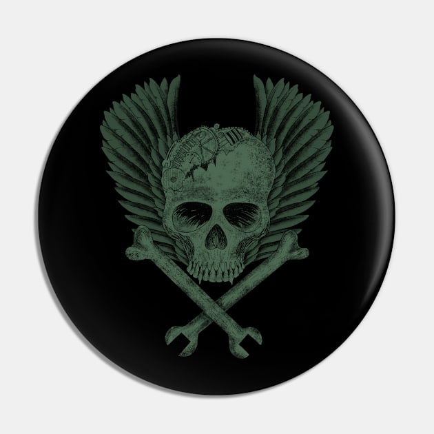 Skull Biker t-shirt Pin by ArtDigitalWings