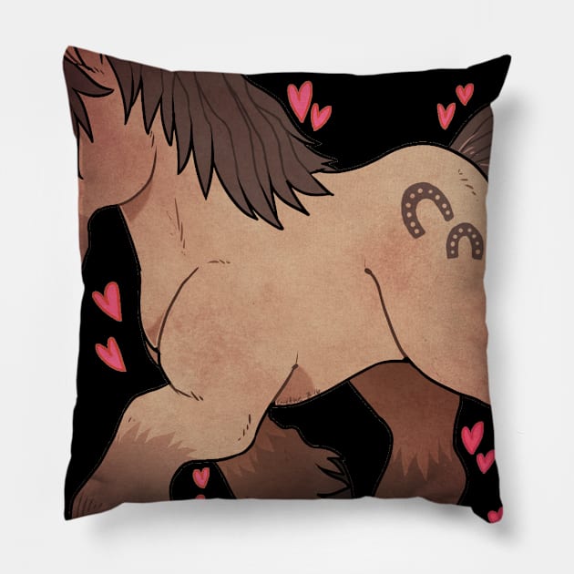 Work horse Pillow by Grethe_B