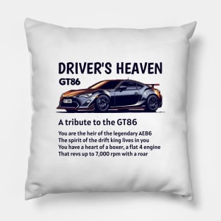 Driver's Heaven (White version) Pillow