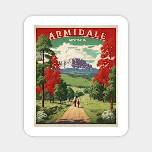 Armidale Australia Vintage Travel Poster Tourism Magnet