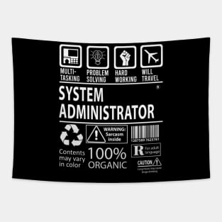 System Administrator - Multitasking Certified Job Item Tapestry