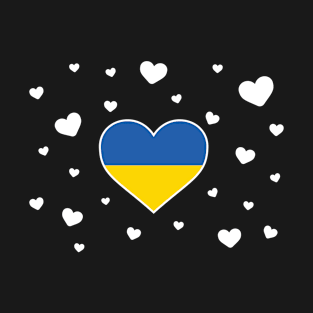 Ukraine  love flag heart designs T-Shirt