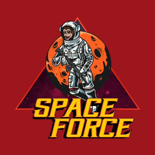 Space Force Monkey by Wooly Bear Designs