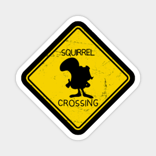 Rocky Bullwinkle - Crossing Sign Magnet