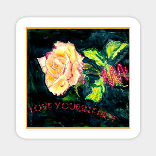 Rose flower 3 Magnet