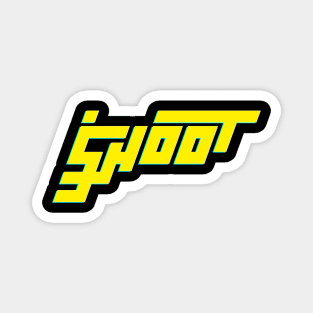 Shoot - Cyberpunk Logotype Style Magnet