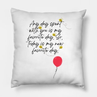 Winnie the Pooh Quote Pillow