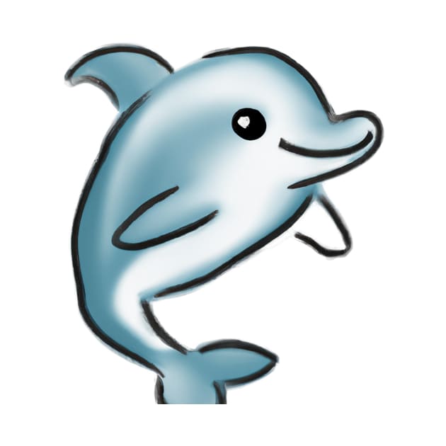 Cute Dolphin Drawing by Play Zoo