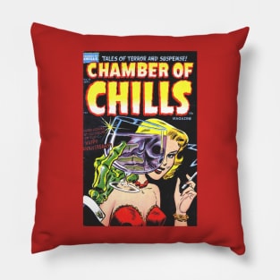 Skull Poison Horror Comic Cover Pillow