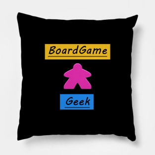 Board Game Geek and Pink Meeple Pillow