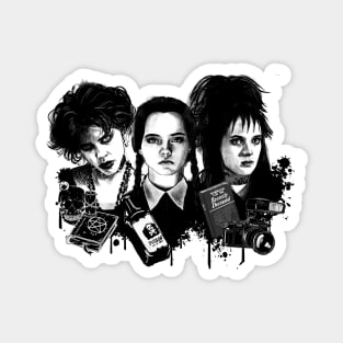 Bad Girls - Wednesday Addams, Nancy Downs and Lydia Deetz Magnet